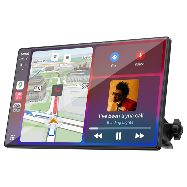 Topexplore Portable 9" Wireless CarPlay & Android Auto Screen