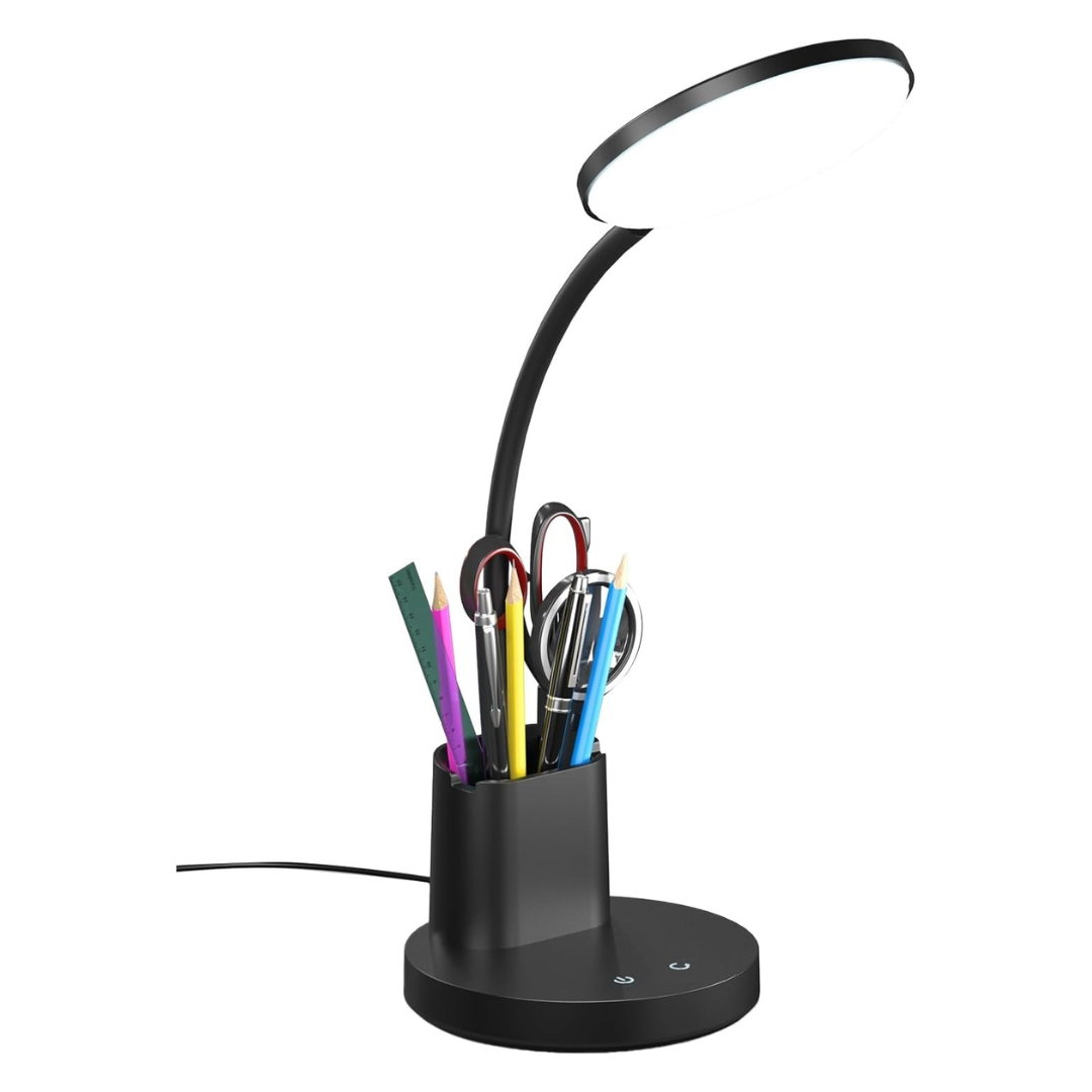 LED Desk Lamp With 3 Color Modes & 360 Deg. Adjustable Arm