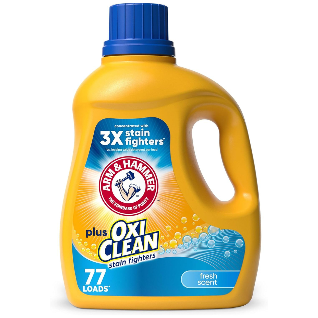 100.5oz Arm & Hammer Plus OxiClean Liquid Laundry Detergent (Fresh Scent)