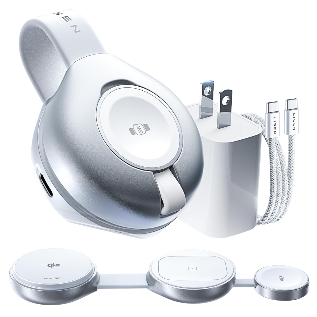 15W Qi2 MagSafe 3-in-1 Wireless Charging Station