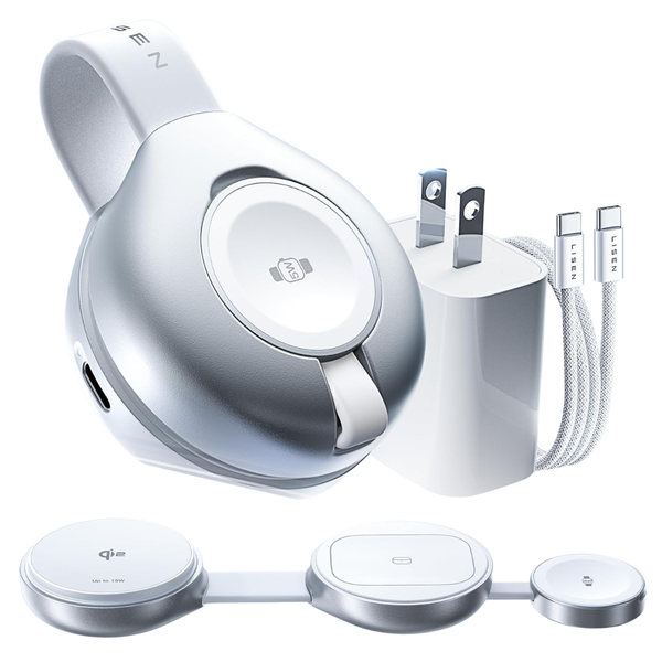 15W Qi2 MagSafe 3-in-1 Wireless Charging Station