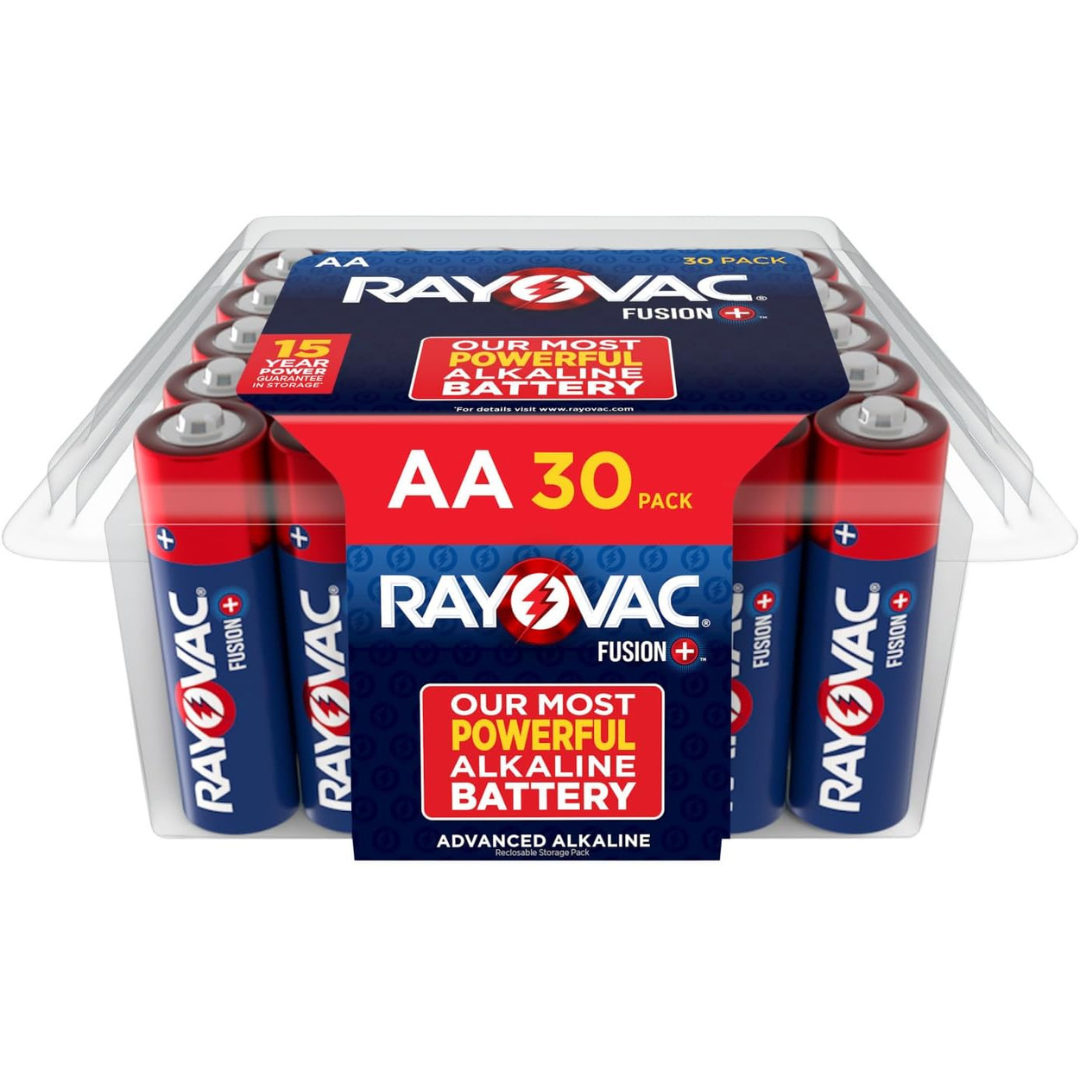 30-Count Rayovac Fusion 1.5 Volts Premium Alkaline AA Batteries