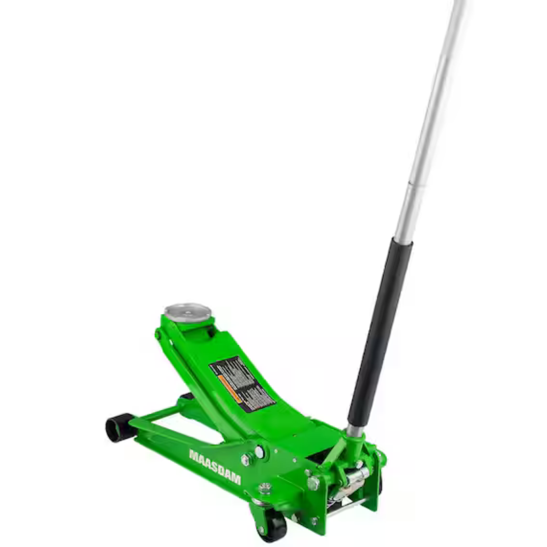 Maasdam 3-Ton Low Profile Floor Jack with Quick Lift (3 Colors)