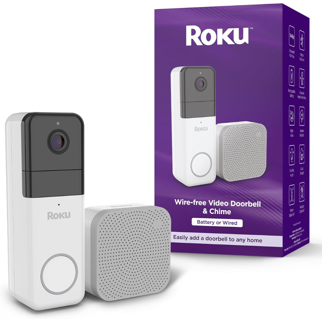 Roku Smart Home Wireless Video Doorbell & Chime