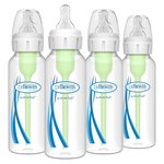 Dr. Brown’s Natural Flow Anti-Colic Options+ Narrow Baby Bottle (8 oz, 4 Pack)