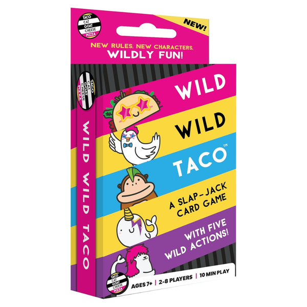 Wild, Wild Taco – By Taco Cat Goat Cheese Pizza – Hilarious, Fast-Paced Slap-Jack Card Game