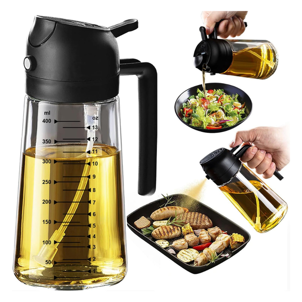 TrendPlain 16oz/470ml Glass Olive Oil Sprayer For Cooking
