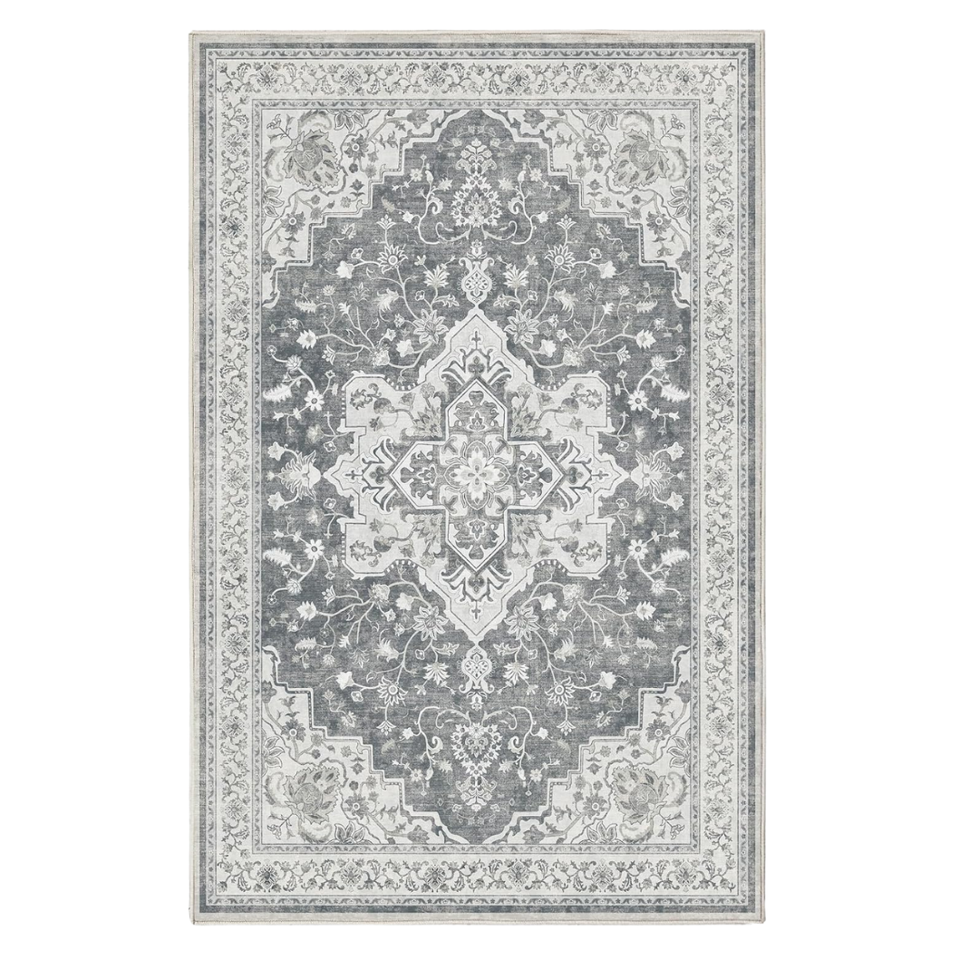 Marsail 6ft x 9ft Machine Washable Area Rug