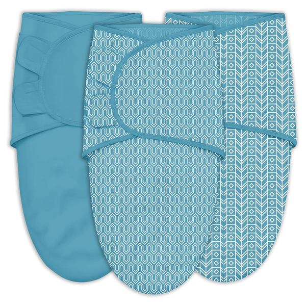 3-Pack Sweet Dolphin Soft Cotton Baby Swaddle Blanket (Various)