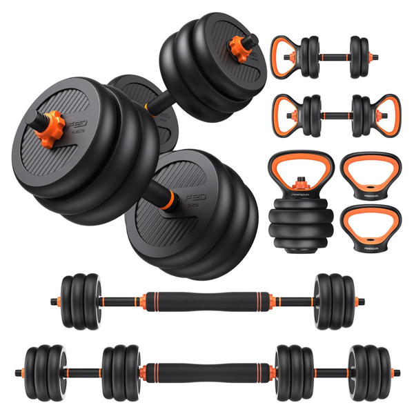 22.5LB Free Weight Set With Connector (Pair)
