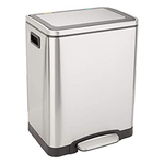 Amazon Basics 2 x 15 Liter Dual Bin Soft-Close Trash Can