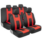 BDK carXS Forza Red Car Seat Covers Full Set
