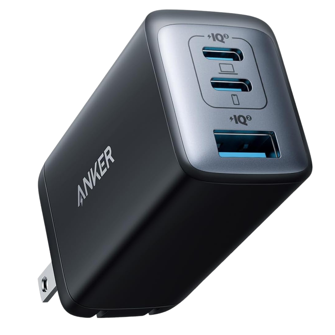 65W Anker 735 3-Port USB-C & USB-A Foldable Wall Charger