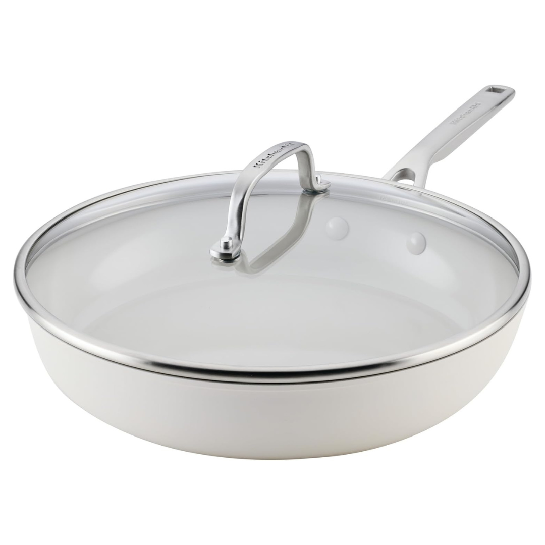 KitchenAid Hard Anodized Ceramic Induction Nonstick Frying Pan With Lid