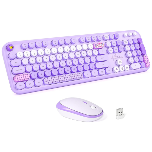 Full-Size 104 Keys Wireless Keyboard And Mouse Combo (Various)