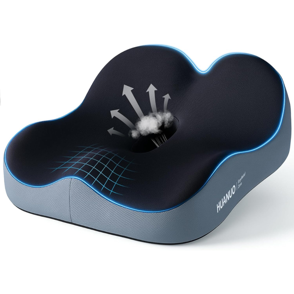 Breathable Coccyx Office Seat Cushion For Tailbone Support