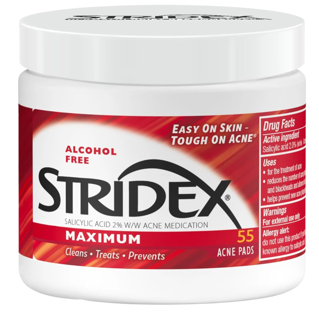 55-Count Stridex Maximum Strength Medicated Acne Pads