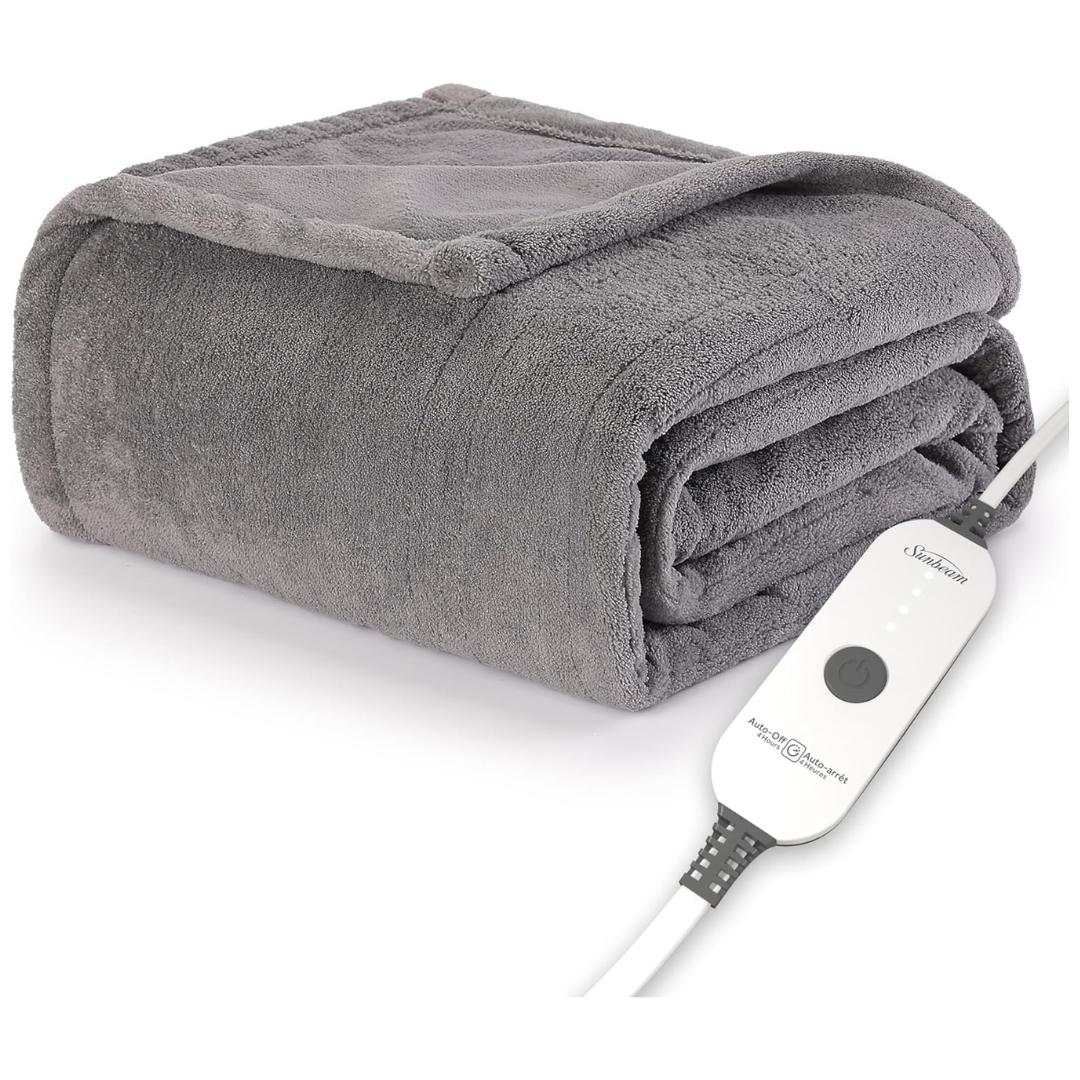 Sunbeam Cozy-Warm Royal Luxe Heated Throw Blanket