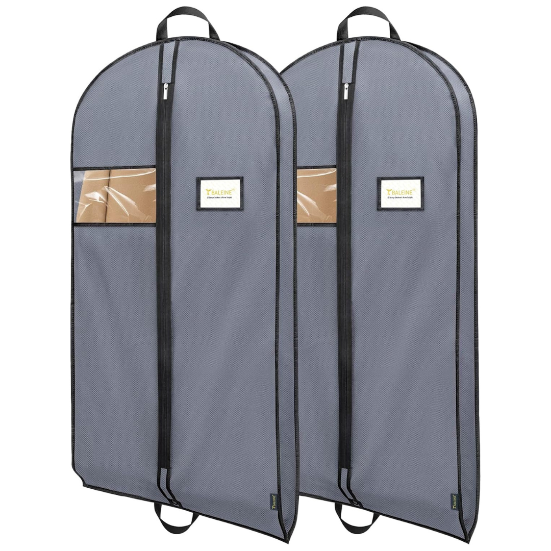 Baleine 2-Pack Heavy-Duty Garment Bags With Shoe Storage