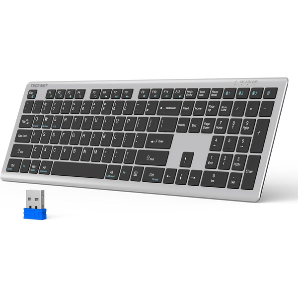 Tecknet Rechargeable Multi-Device 2.4G BT Wireless Keyboard