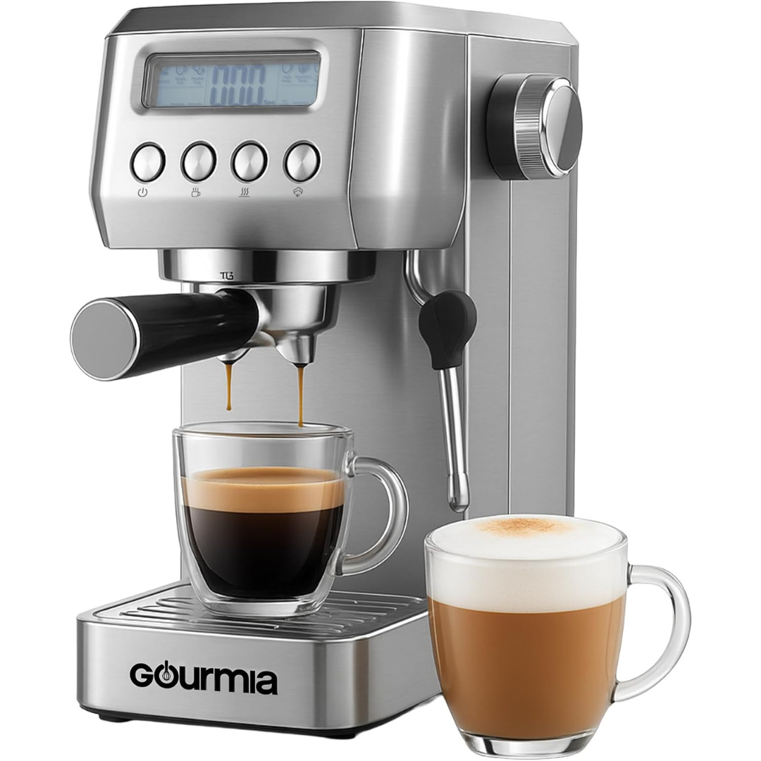 Gourmia Slim Espresso Machine With 20-bar Pump