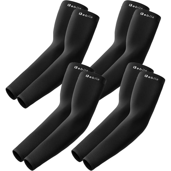 4-Pairs Unisex UV Sun Protection Arm Cooling Sleeves