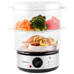 5 Quart FS62S 2 Tier 400W Electric Food Stackable Steam Cooker