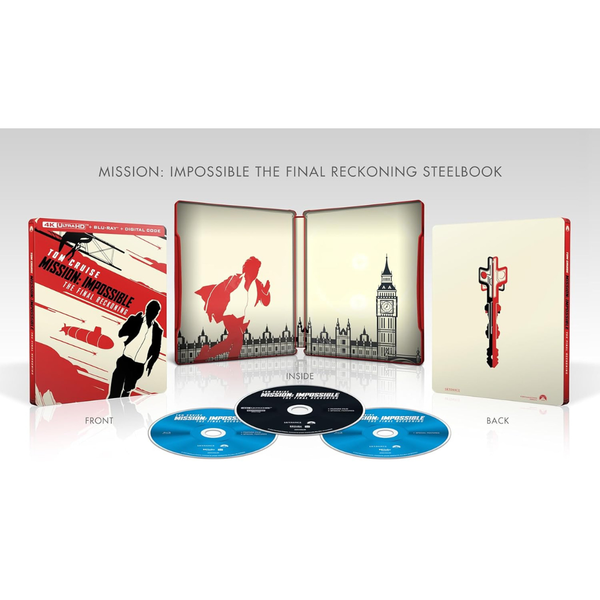 Mission: Impossible 8: The Final Reckoning: SteelBook (4K Ultra HD + Blu-ray + Digital)