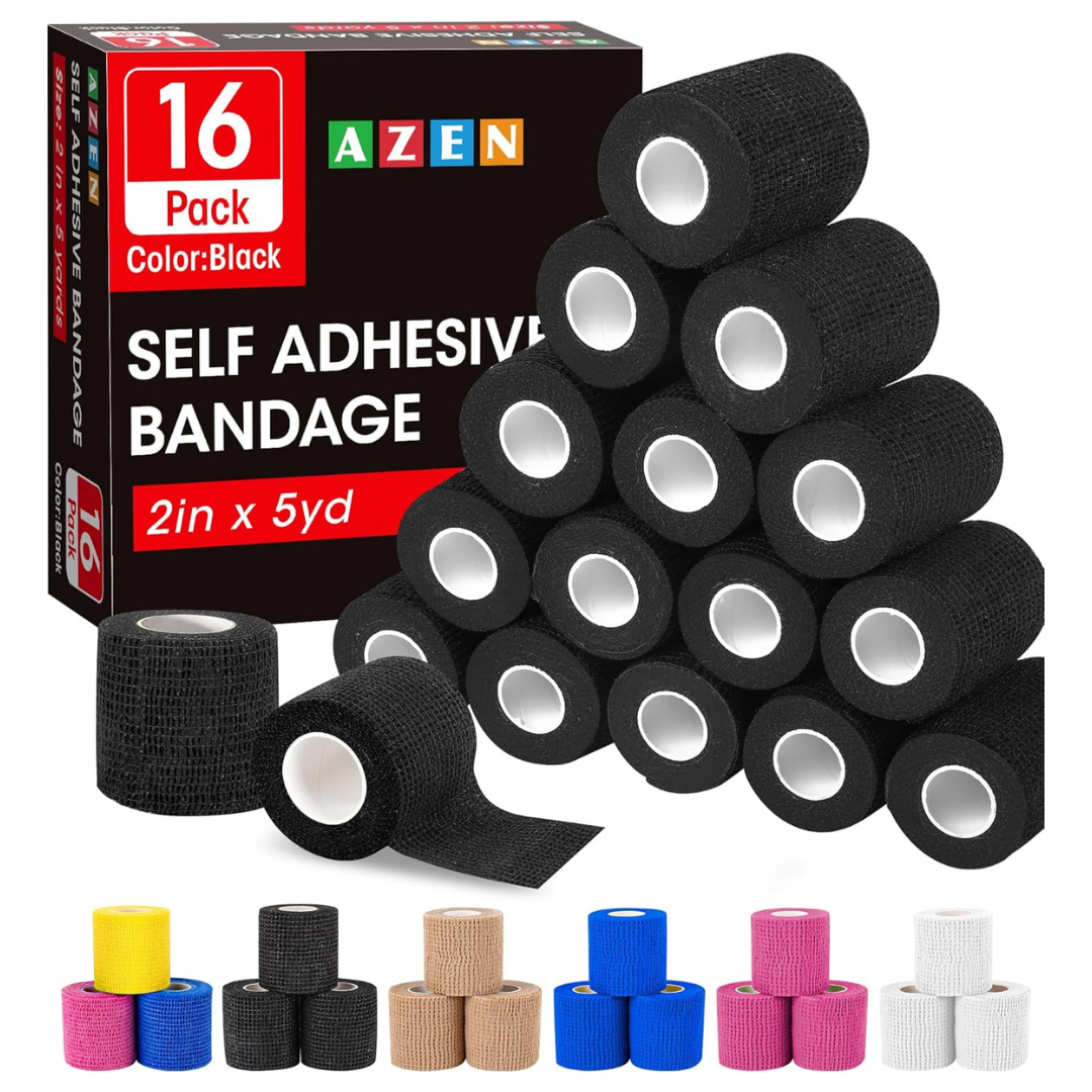 16-Pack AZEN Self Adhesive Bandage Athletic Tape