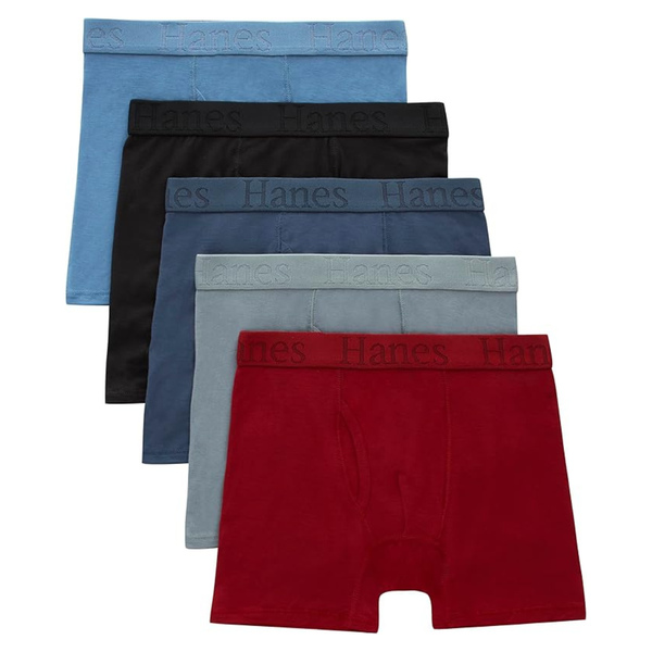 5-Pack Hanes Ultimate Boys' Originals Boxer Brief Underwear