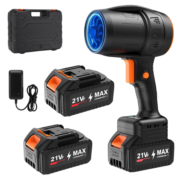 500000RPM Mini Cordless Leaf Blower With 2x4.0Ah Batteries & Charger