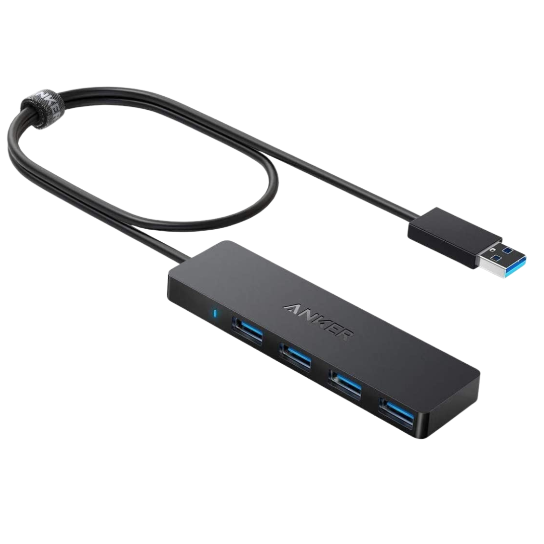 Anker 4-Port Ultra-Slim USB 3.0 Data Hub W/ 2ft USB-A Cable