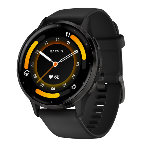 Garmin Venu 3 Slate Stainless Steel Bezel Smartwatch (Black)