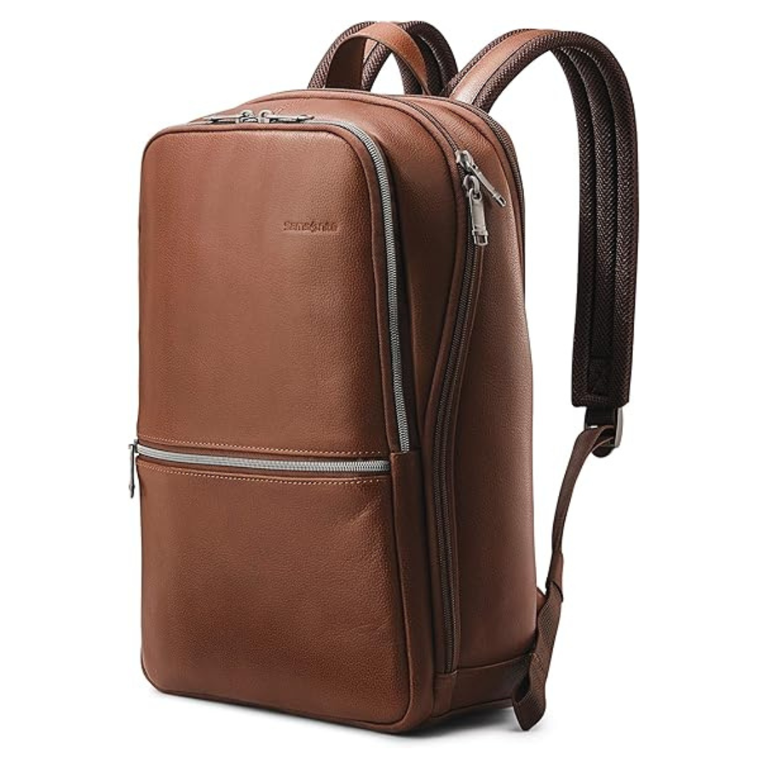 Samsonite Classic Leather Slim Backpack