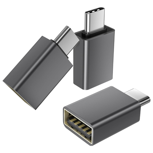 3-Pack Basesailor USB-C To USB-A Female Adapters