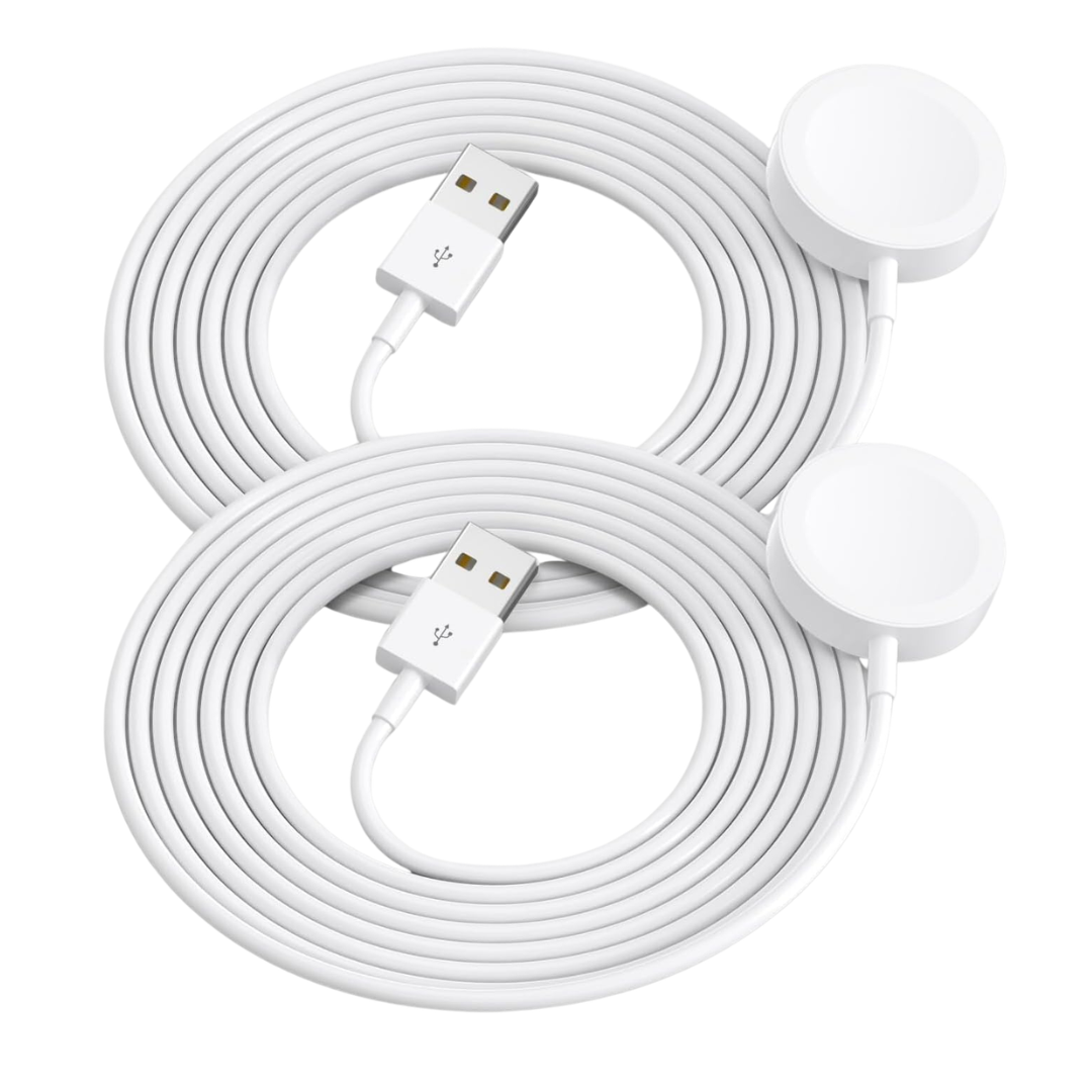 2-Pack 3.3ft USB Magnetic Wireless Fast Apple Watch Charger (Various)