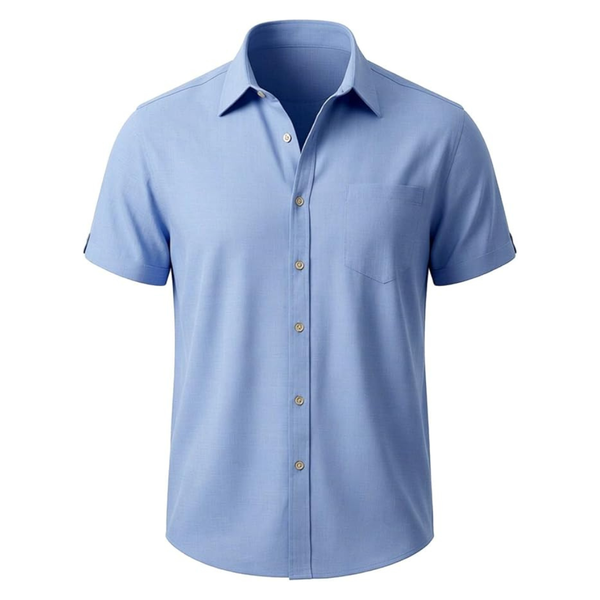 Men's Lapel Collar Linen Button Down Shirts (Various)