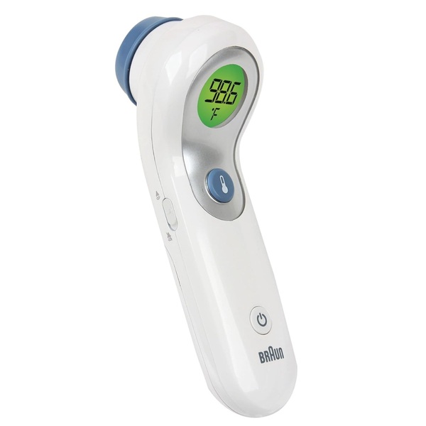 Braun No Touch + Forehead Thermometer With Color-Coded Fever Guidance