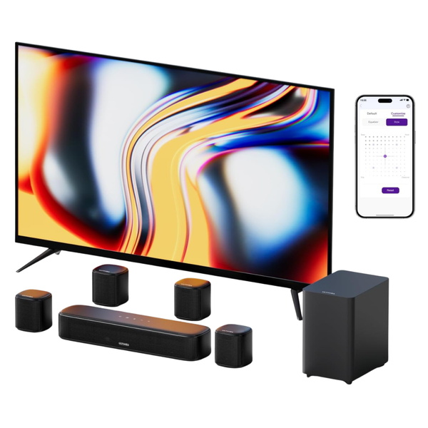 ULTIMEA 330W 7.1 Ch. TV Sound Bar W/ Subwoofer & 4 Surround Speakers
