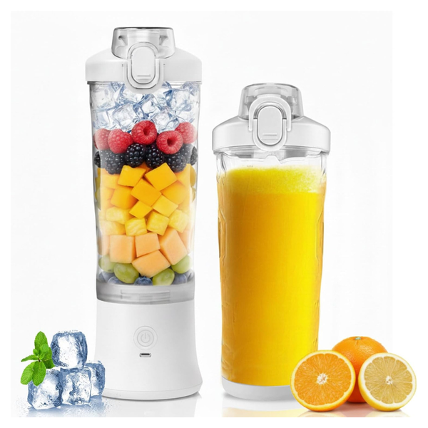 20oz USB-C Charging Electric Portable Juicer (White)