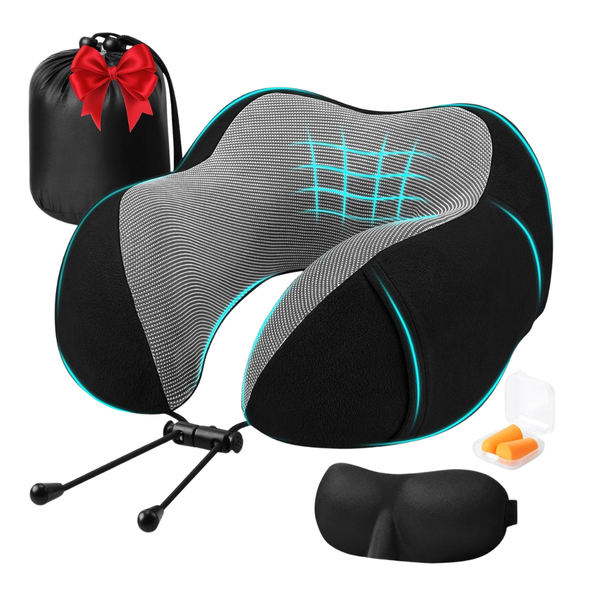Premium Memory Foam Travel Pillow