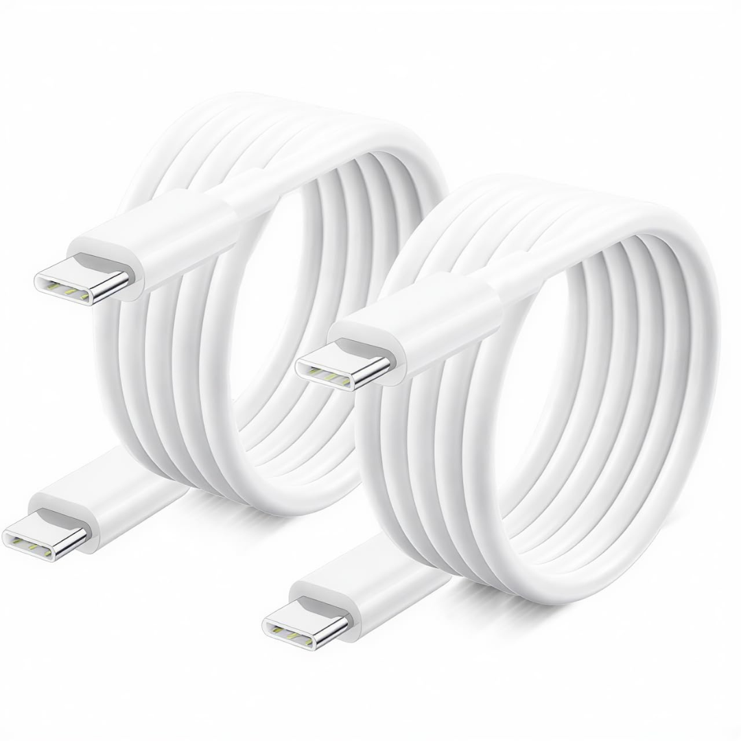 2-Pack 6-Ft 60W USB-C To USB-C Fast Charging Cable