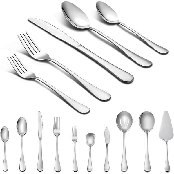 45-Piece High Quality Stainless Steel Silverware Set