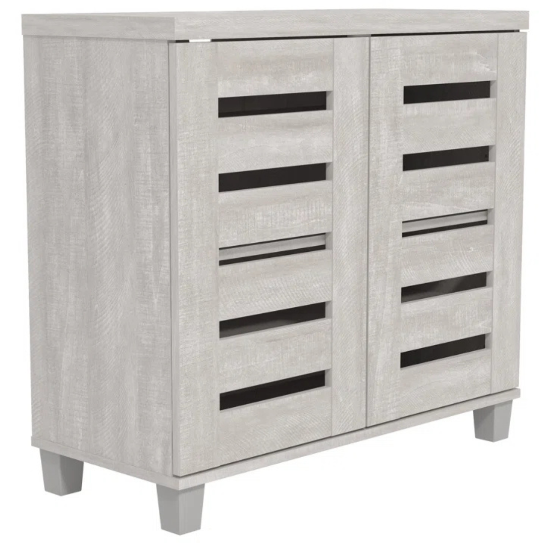 12-Pair Steelside Crete Lismore Shoe Storage Cabinet