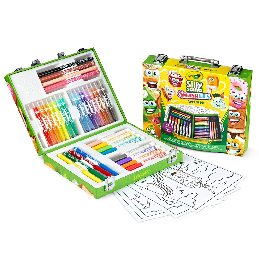 Crayola Silly Scents Mini Scented Crayons & Markers Art Kit