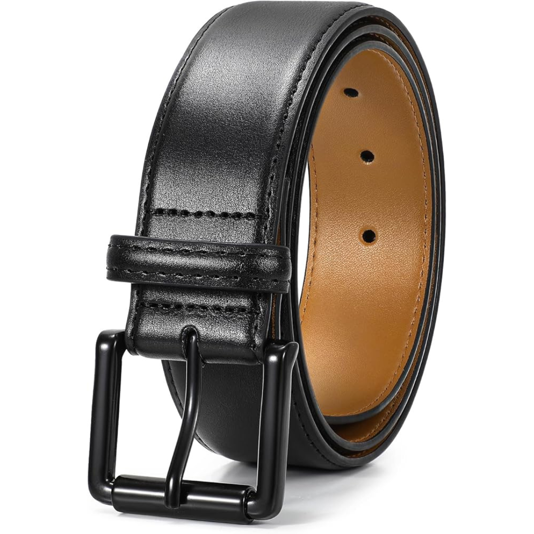 TRIWORKS Men Leather Belt Men's Dress Belt