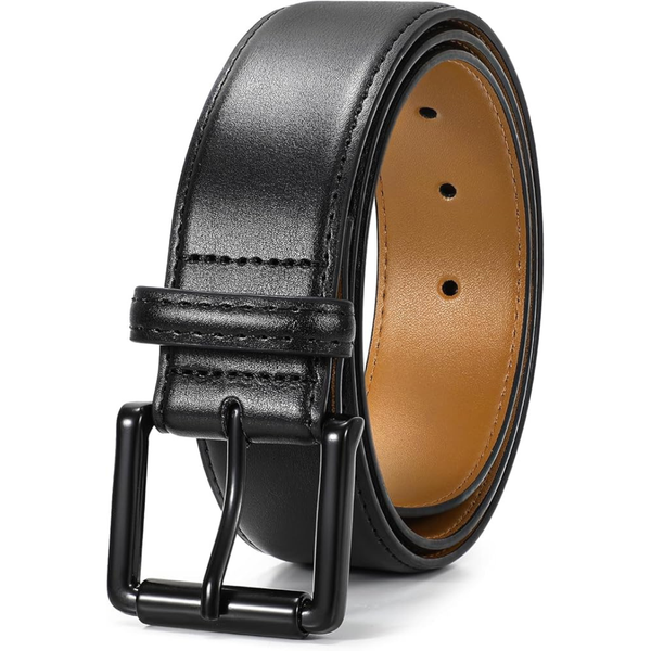 TRIWORKS Men Leather Belt Men's Dress Belt