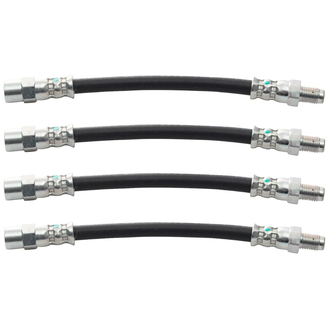TRQ Brake Hose Set Compatible With 1994-1998 Audi Cabriolet