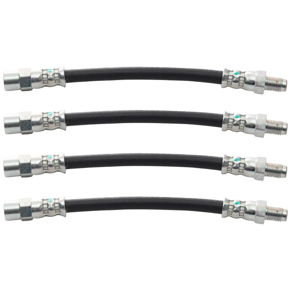 TRQ Brake Hose Set Compatible With 1994-1998 Audi Cabriolet