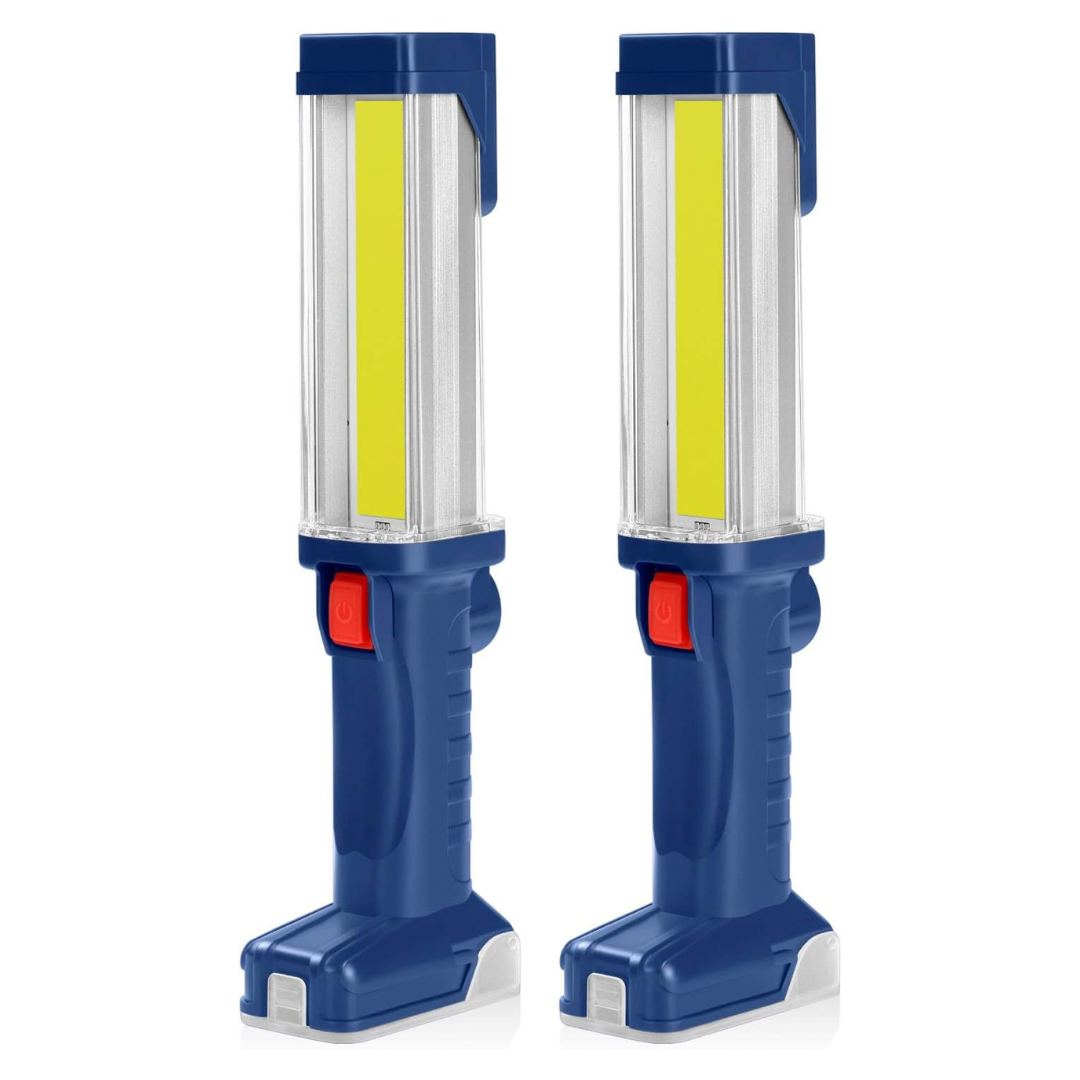 2-Pack Rechargeable COB LED Work Light